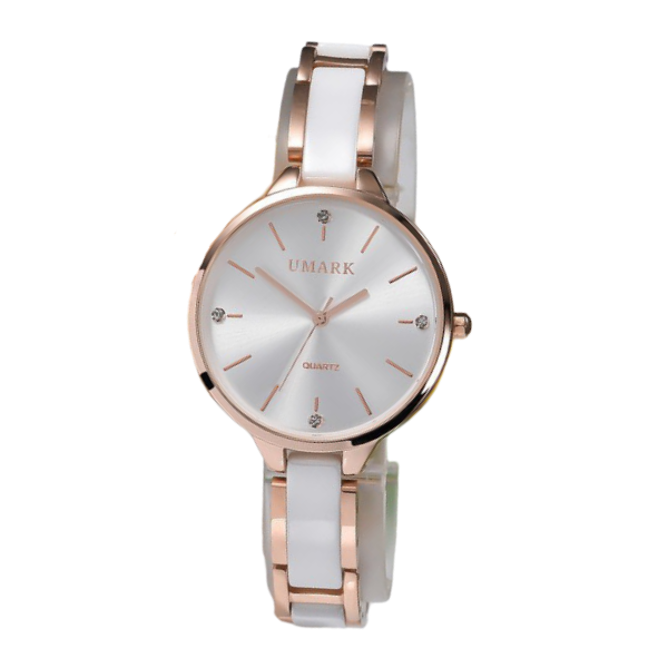 Ladies Ceramic Diamonds Waterproof Quartz Watch