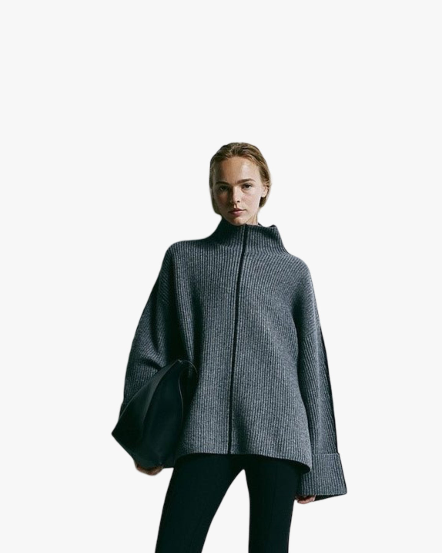 Women's Large Silhouette Wool Pullover