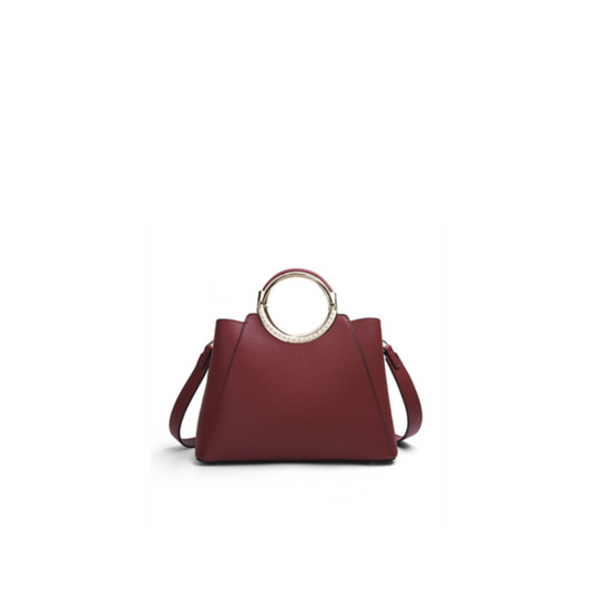 Ring-Handle Structured Carry Bag