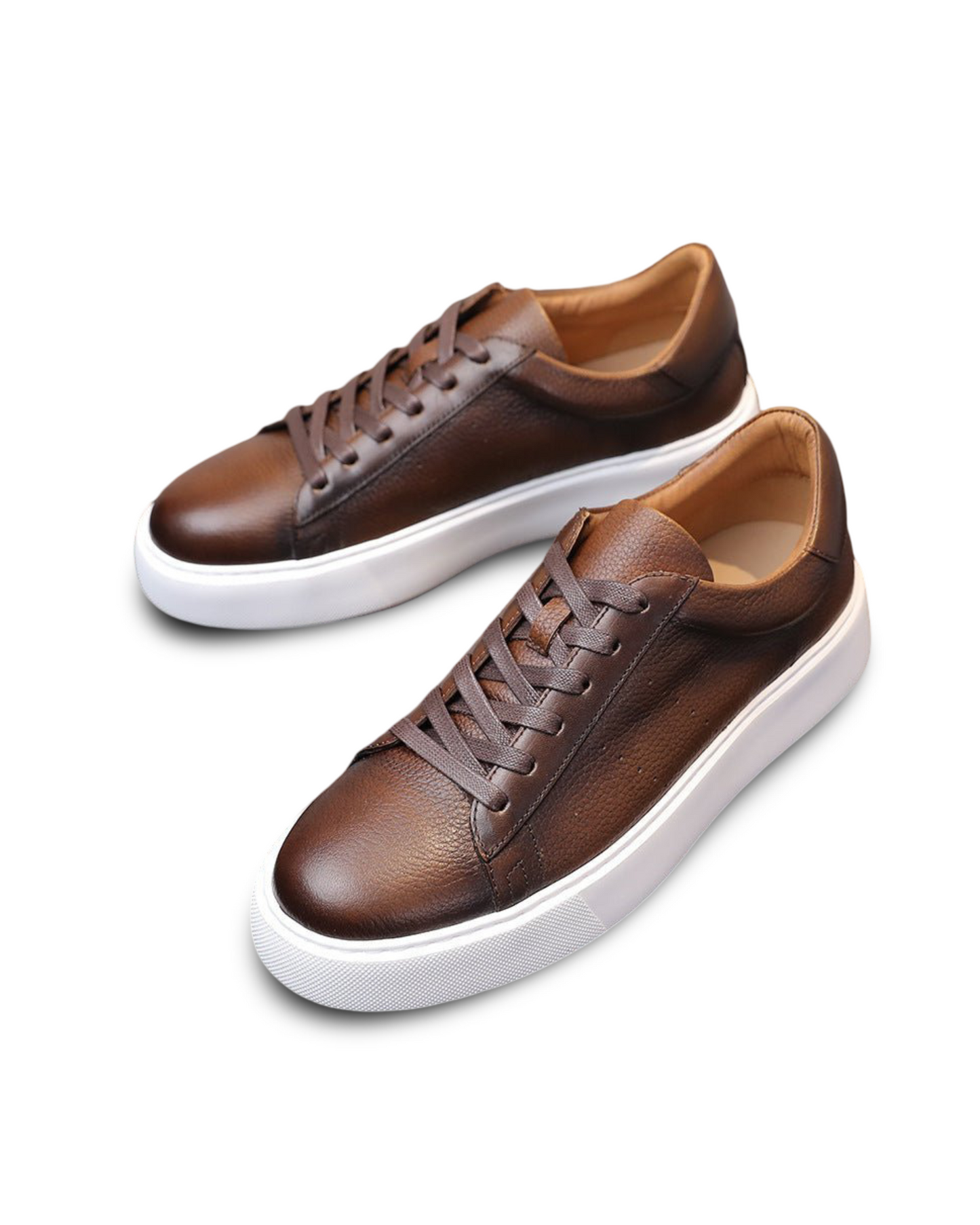 Top Layer Cowhide Men's and women's Shoes Black Commute Leisure