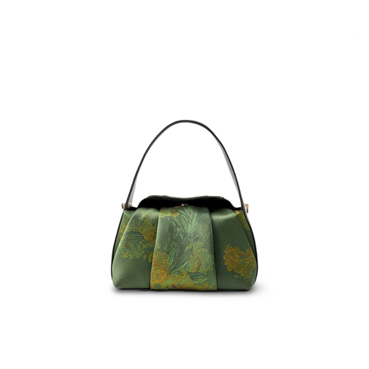 Structured Mini Handbag with Dual-Layer Cowhide Construction
