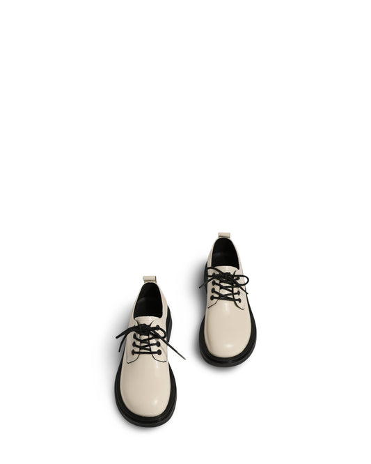 Lace-up Leather Women's Flat-bottom All-match Leather Shoes