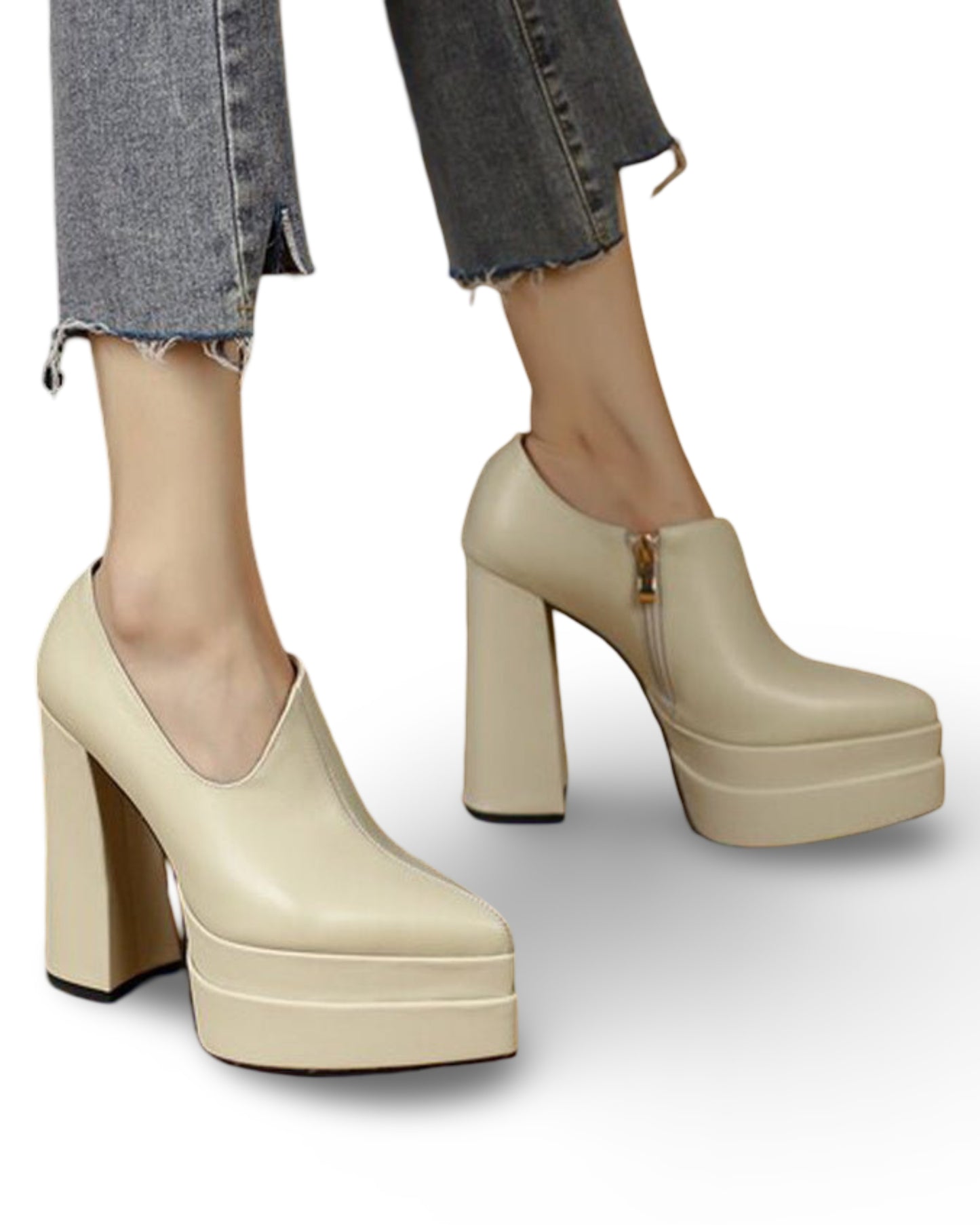 Women With Pointed Deep Cut High Heels