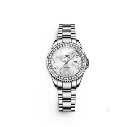 Diamond Quartz Women's Stainless Steel Watch