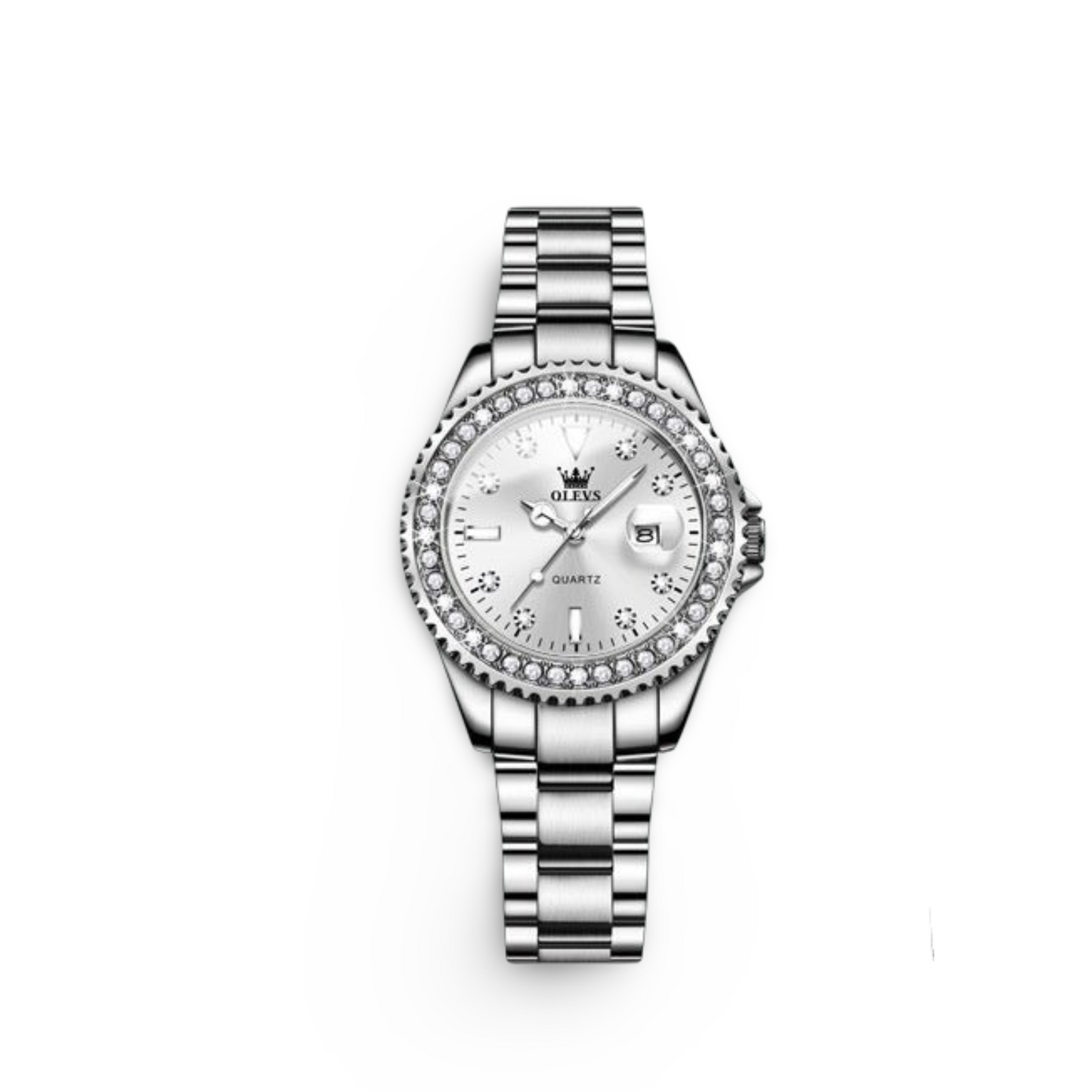 Diamond Quartz Women's Stainless Steel Watch