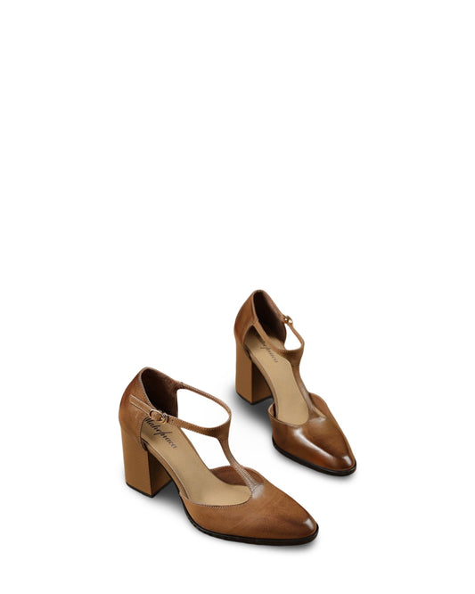 Baotou Hollow Women's Shoes Retro Pointed Mary Jane Shoes