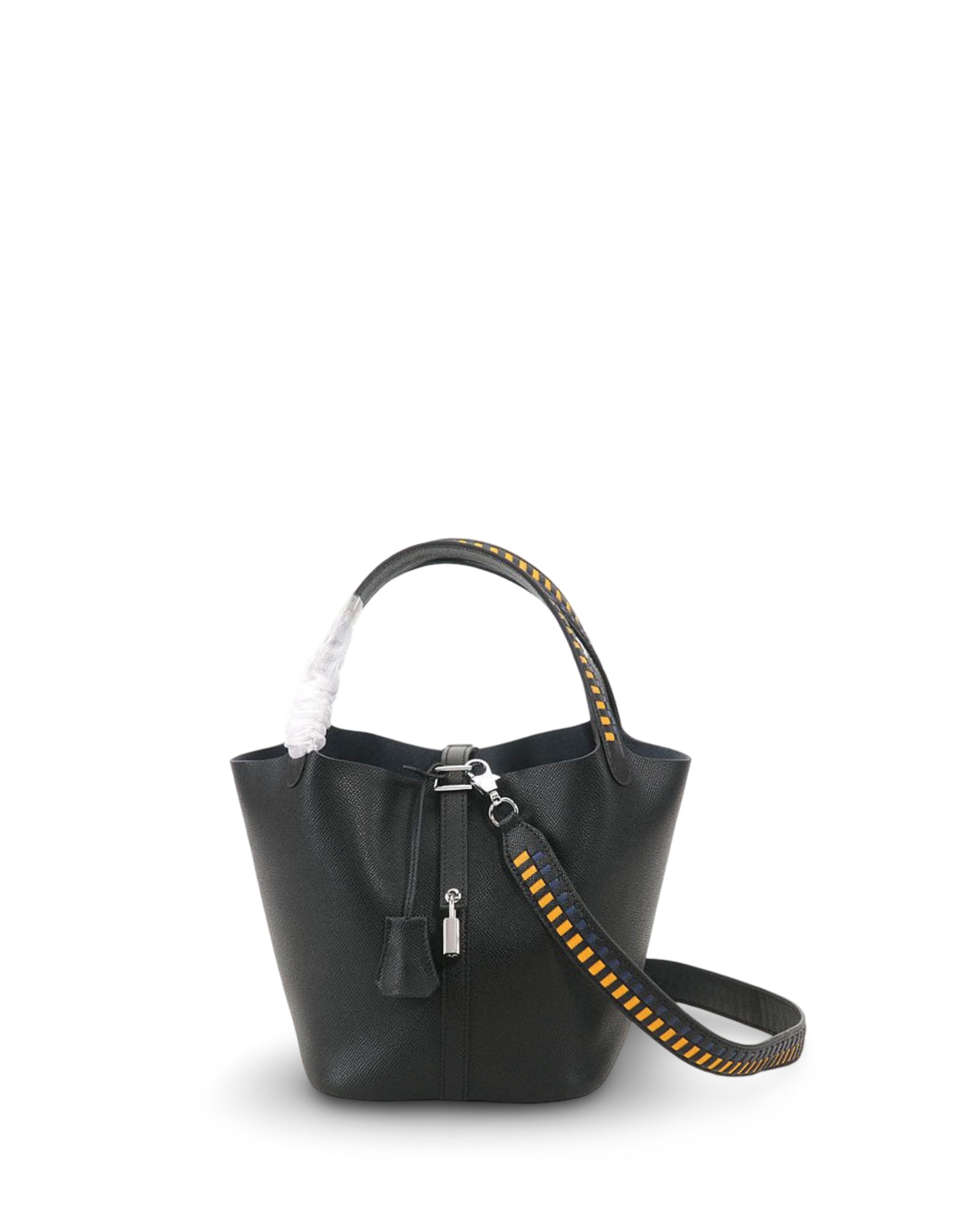 Women's Bucket Top Layer Leather Hand-held One Shoulder