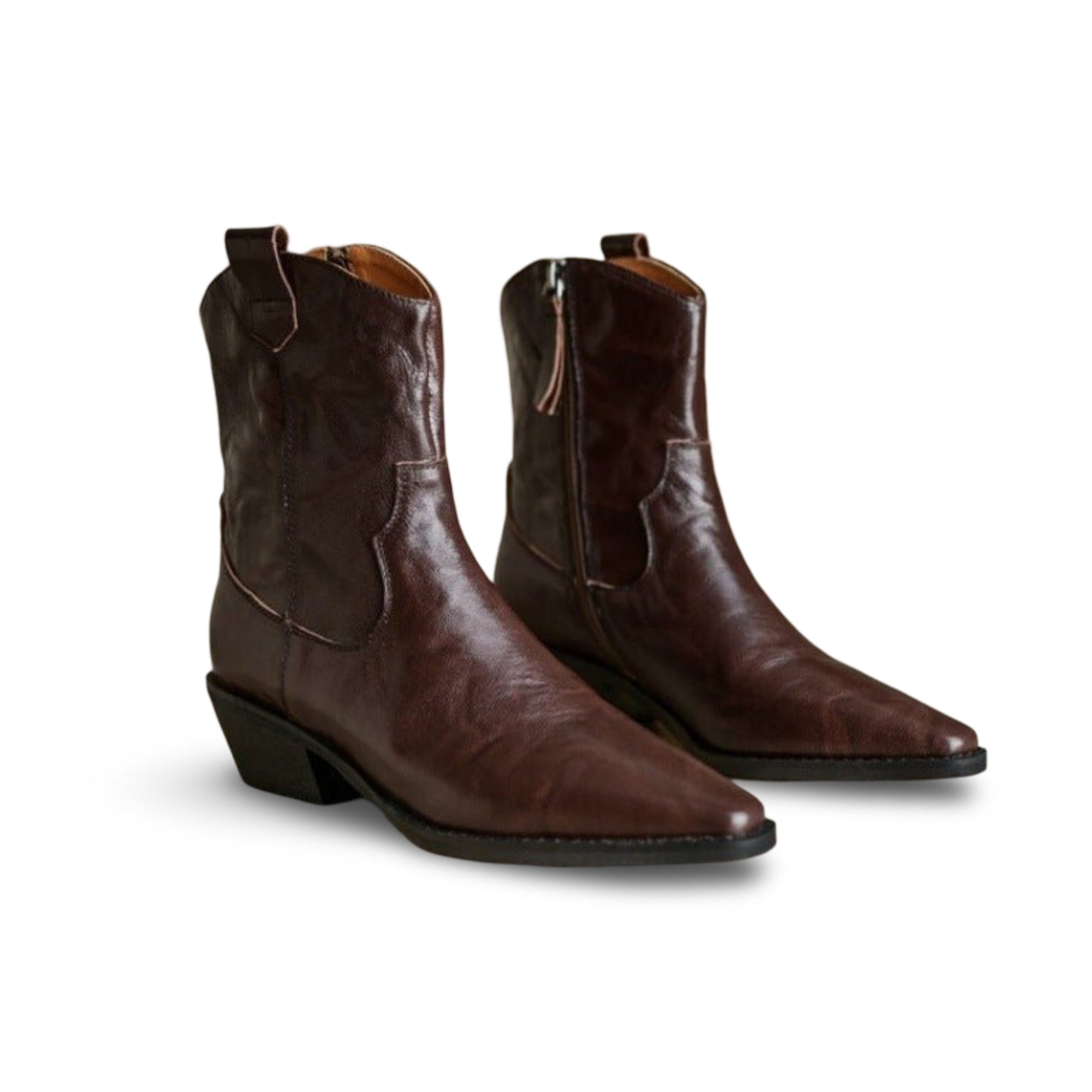 Autumn And Winter New Thick High Heel Pointed Sheepskin Fashion Women's Boots