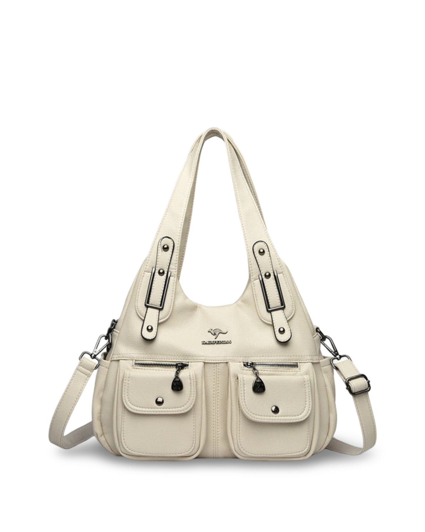 Middle-aged Mom Solid Color Crossbody Handbag