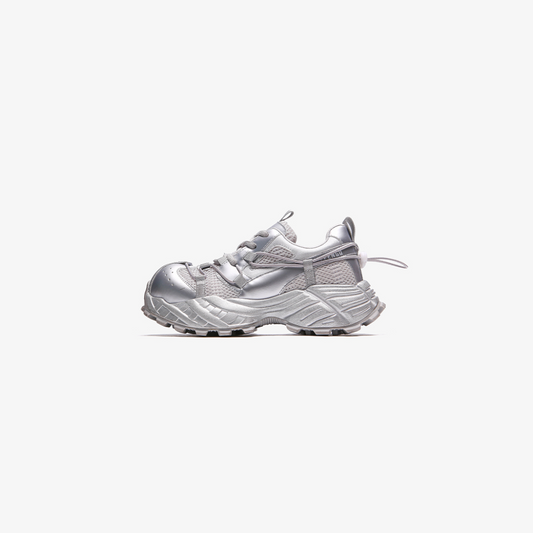 Technical Trail Sneaker – Dual-Layer Cowhide & Mesh Construction