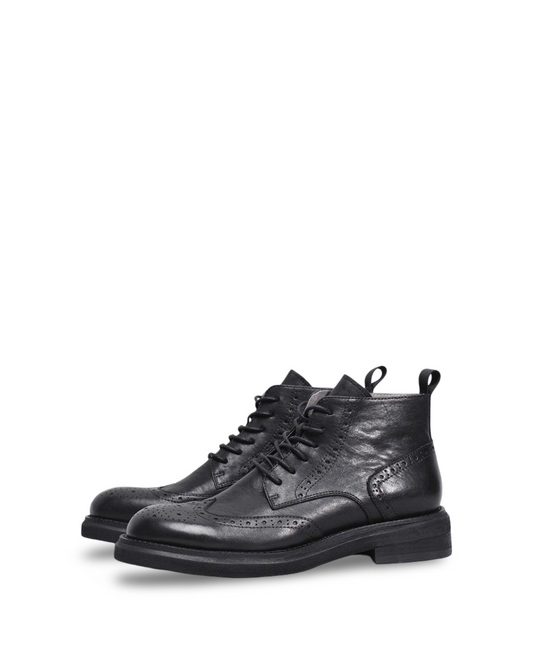 Trendy Casual Platform Leather Boots