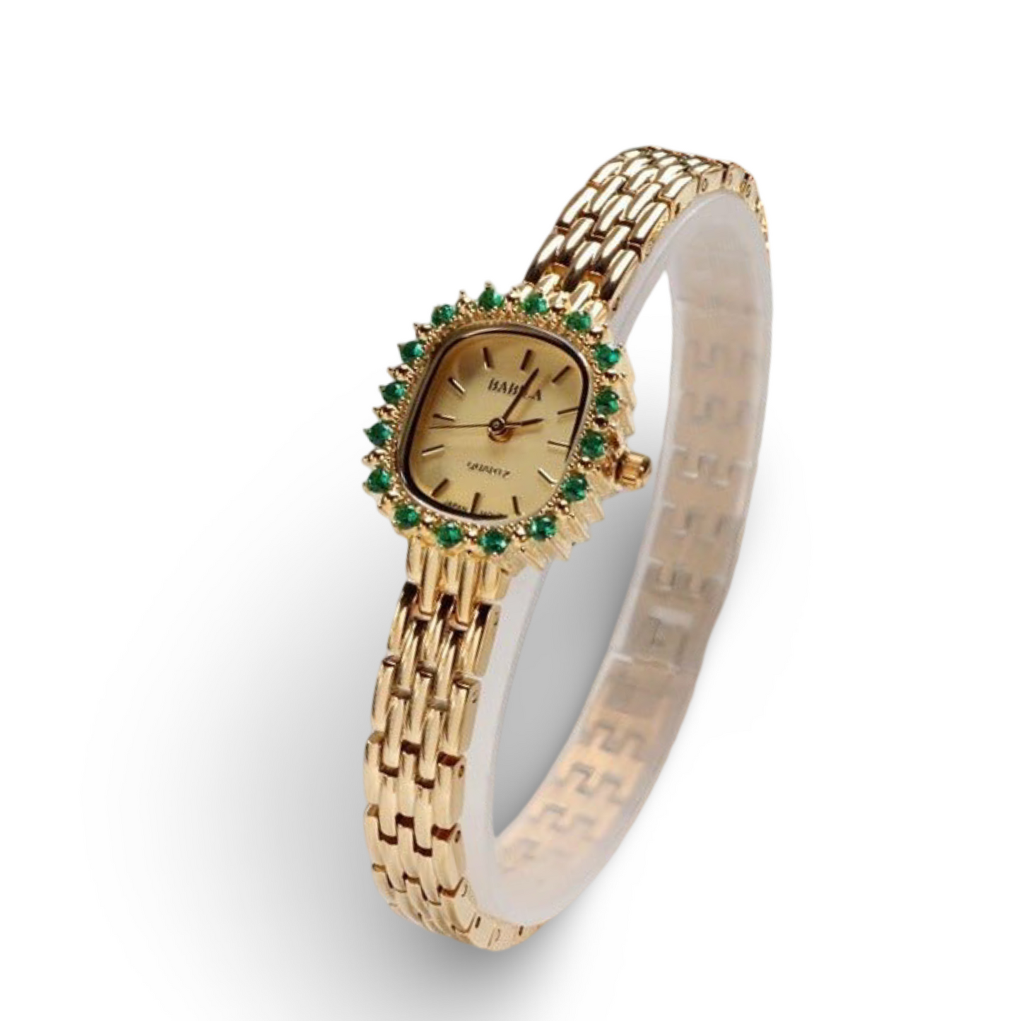 Octagonal Diamond Casual Cool Chain Watch English Watch