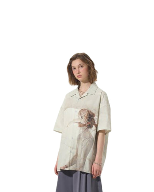 Casual Graphic Print Versatile Short Sleeve Shirt