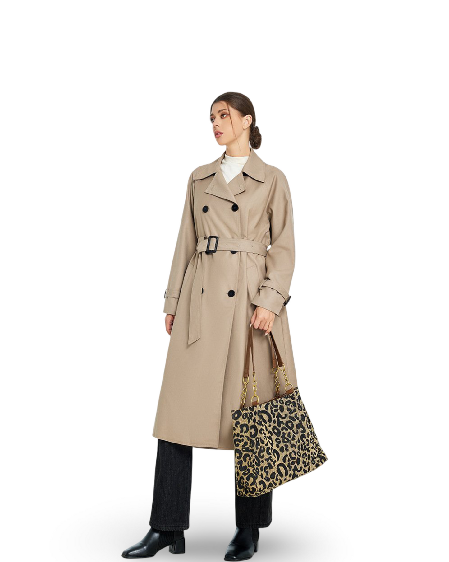 Trench Autumn And Winter Women's Mid-length High-grade Sense Petite Coats