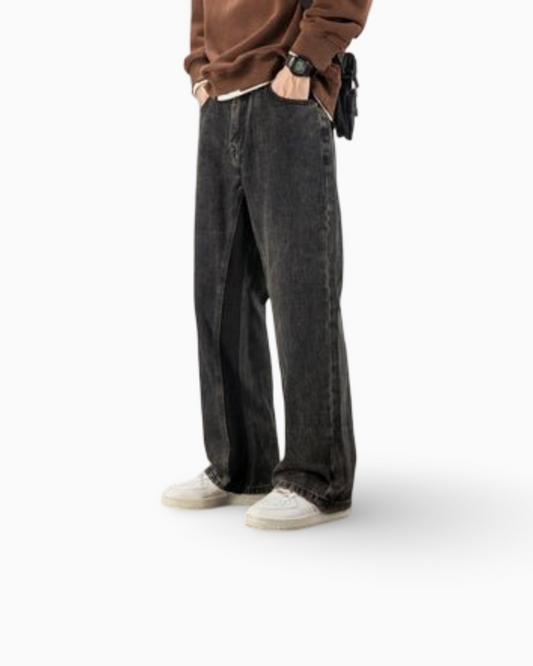 Weila Straight Loose American High Street Vibe Fashion Brand Casual Jeans