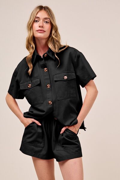 Effortless Cotton Denim Set — Everyday Structured Comfort