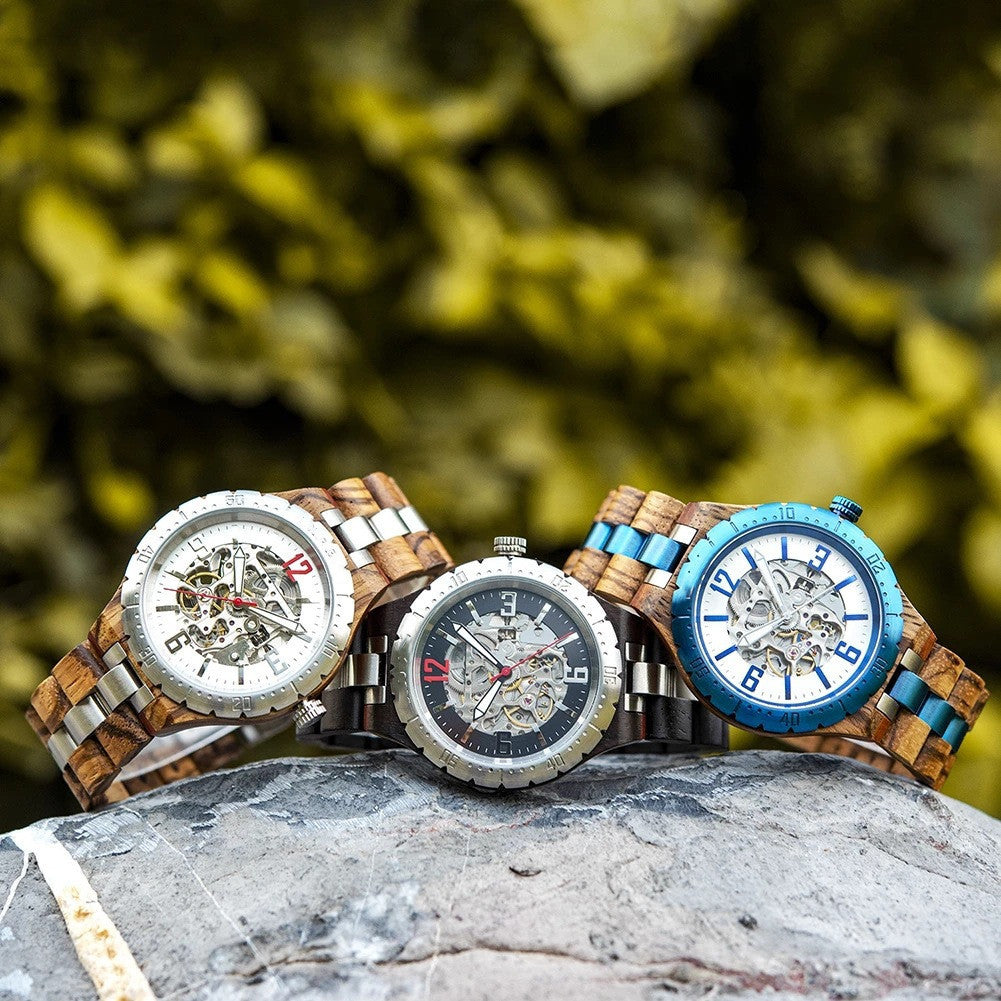Wooden Automatic Mechanical Watches