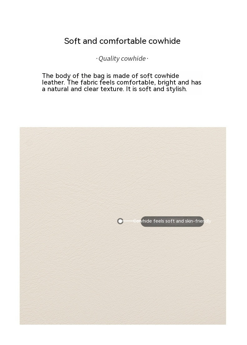 Structured Flap Shoulder Bag in Two-Layer Cowhide