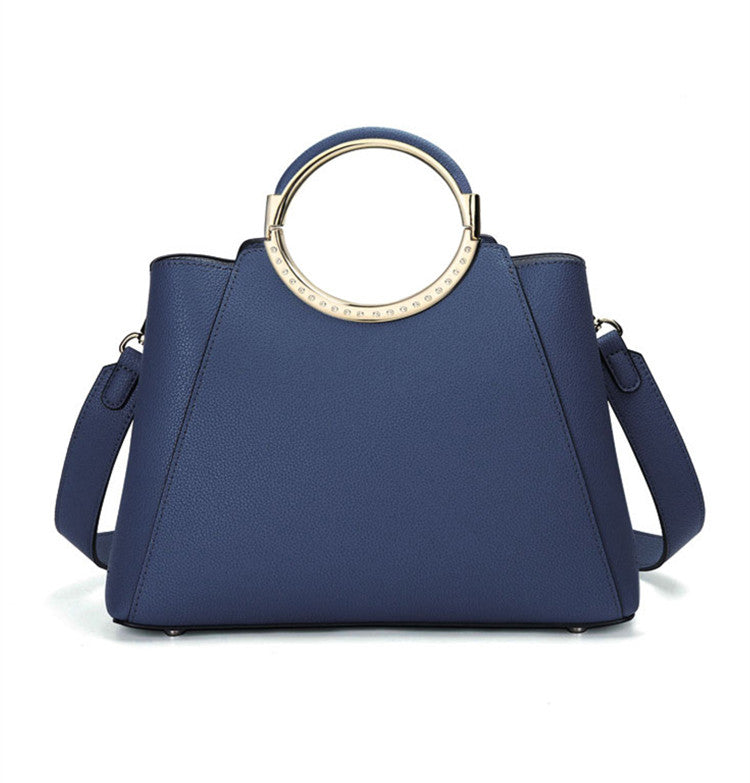 Ring-Handle Structured Carry Bag