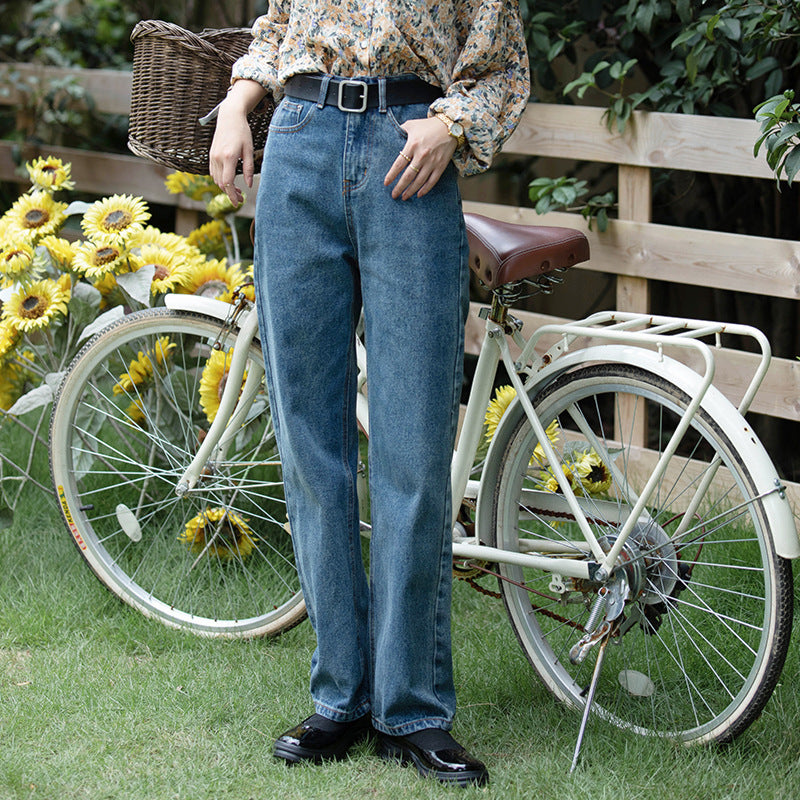 Wide-leg pants straight-leg pants