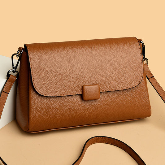 Leather Shoulder Bag Women's Cowhide All-matching