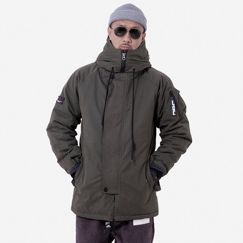 Mid-Length Thick Cotton-Padded Jacket