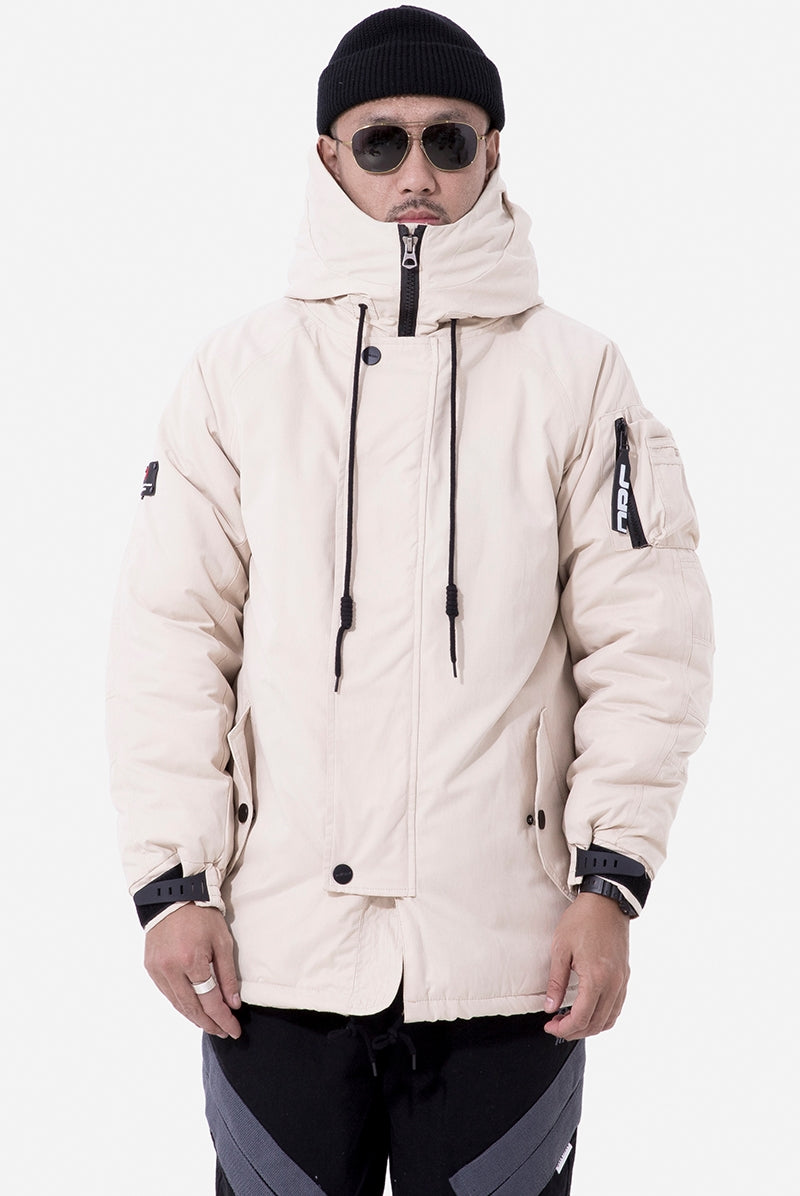 Mid-Length Thick Cotton-Padded Jacket