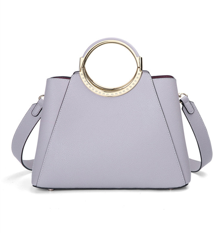 Ring-Handle Structured Carry Bag