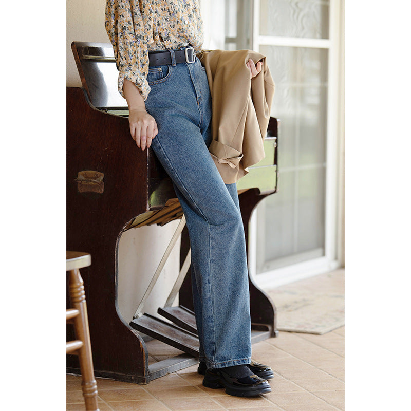 Wide-leg pants straight-leg pants