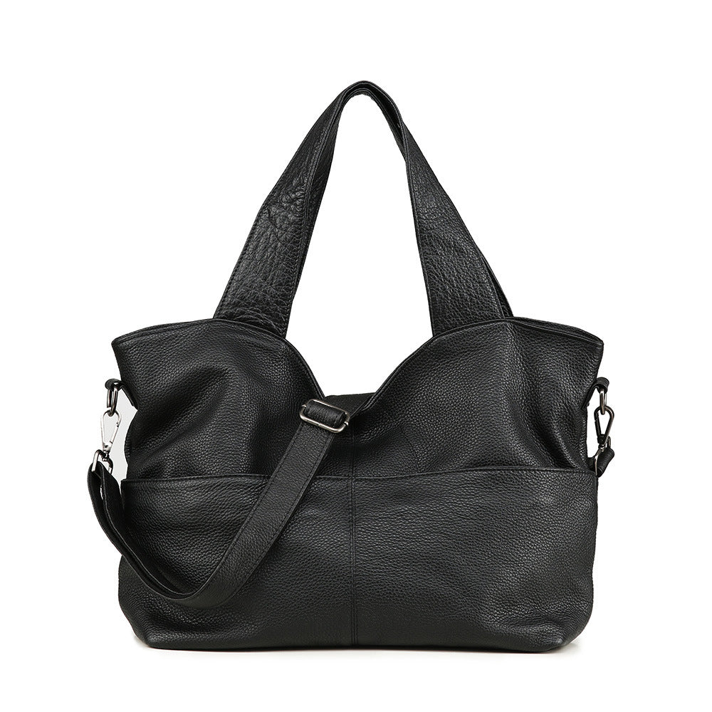 Relaxed Cowhide Everyday Shoulder Tote