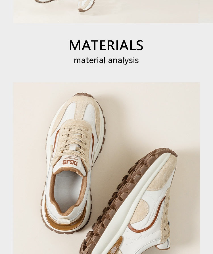 Retro Utility Sneaker – Leather & Suede with Lug Sole