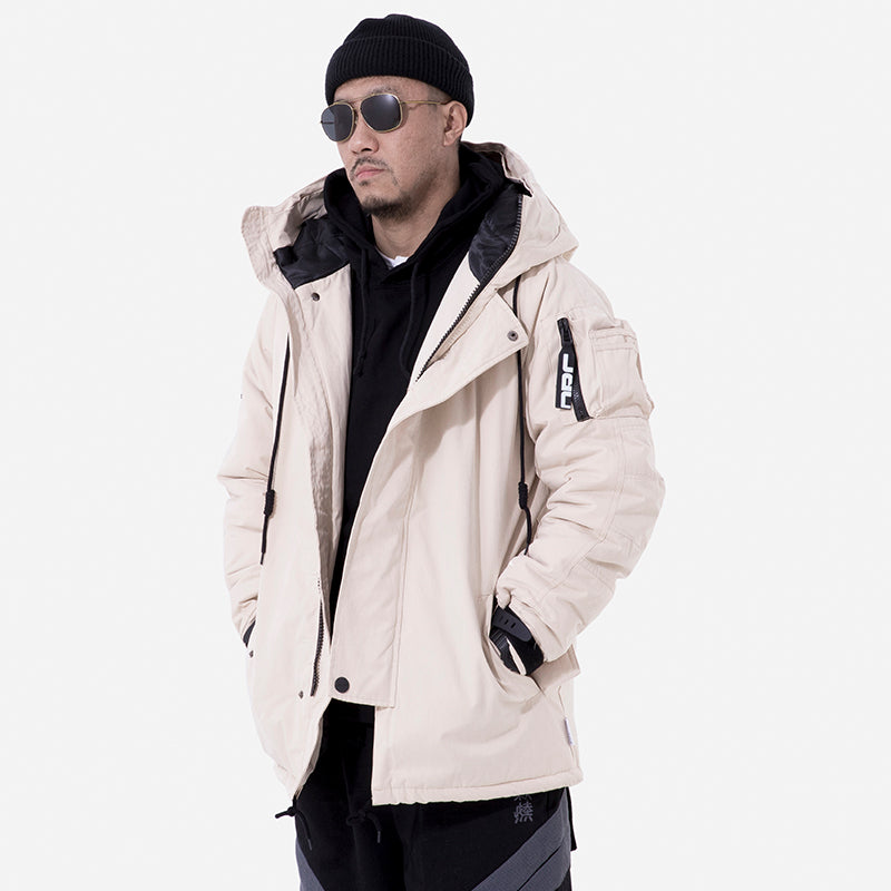 Mid-Length Thick Cotton-Padded Jacket
