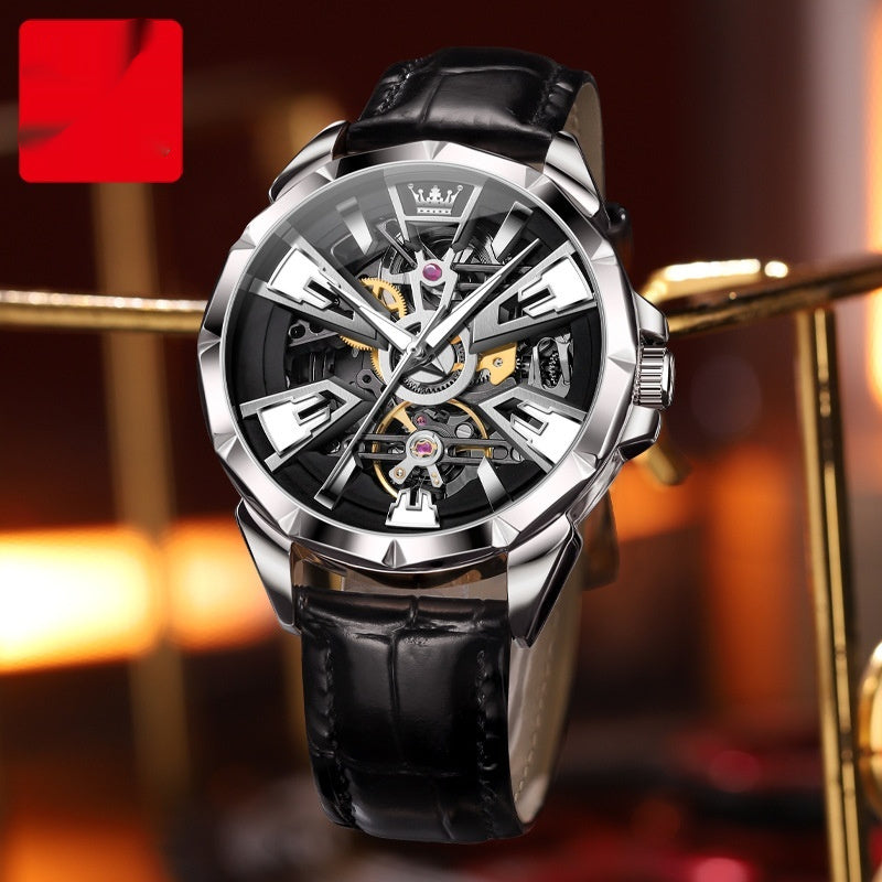 Watch Men's Automatic Mechanical Watch Hollow Waterproof
