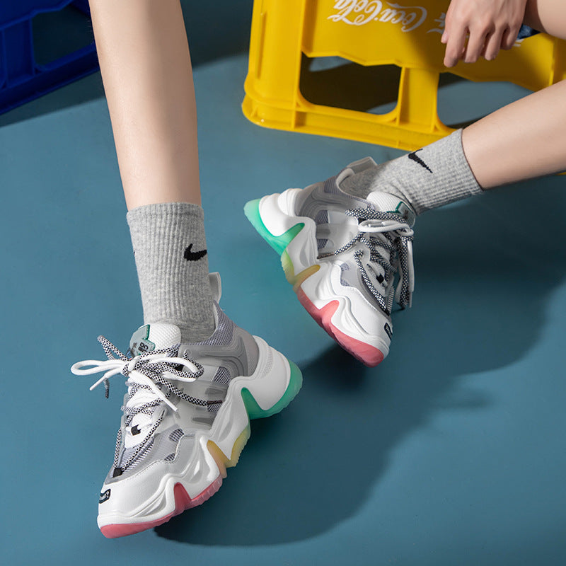 Street Motion Sneaker – Mesh & Synthetic Build with Sculpted Sole