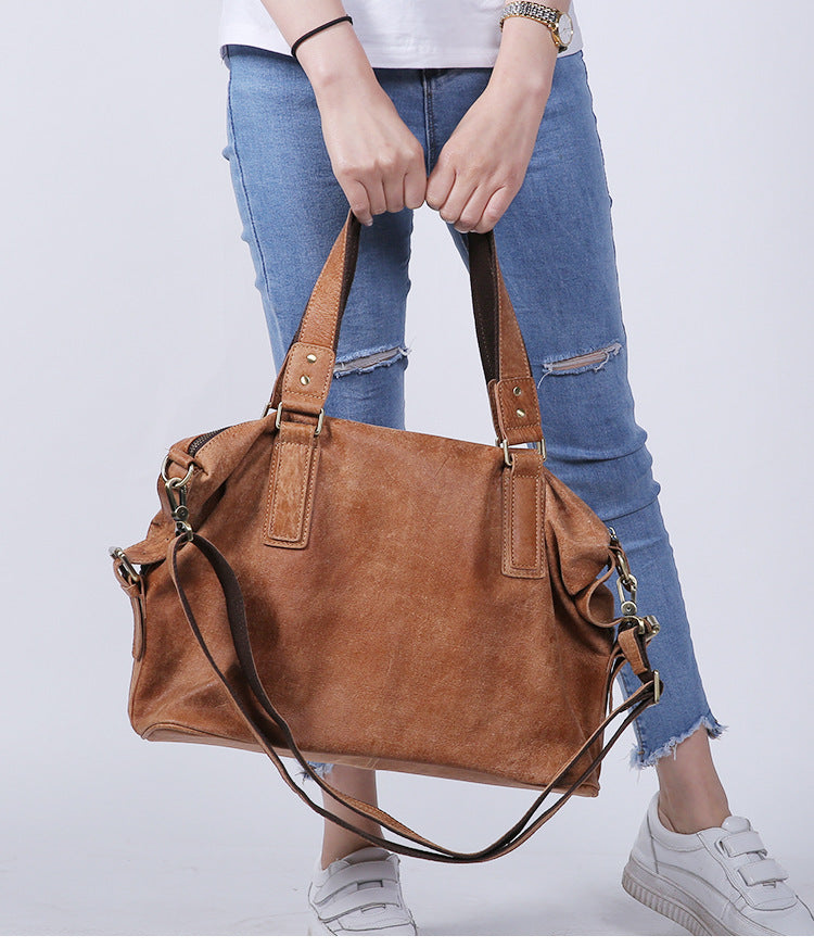 Soft-Structure Suede Carryall Bag