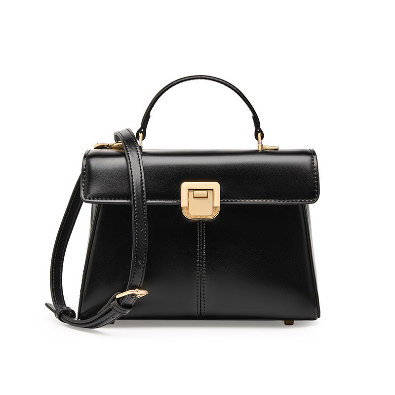 Structured Top-Handle Bag with Precision Lock