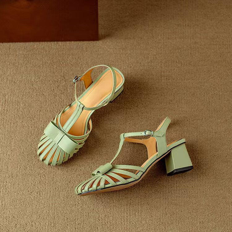 Structured White Fisherman Sandal – Cowhide Leather