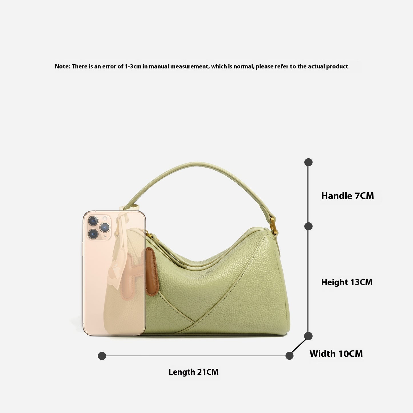 Soft-Structured Leather Shoulder Bag