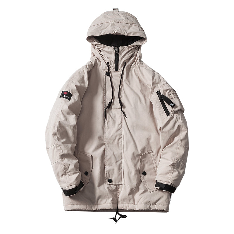 Mid-Length Thick Cotton-Padded Jacket