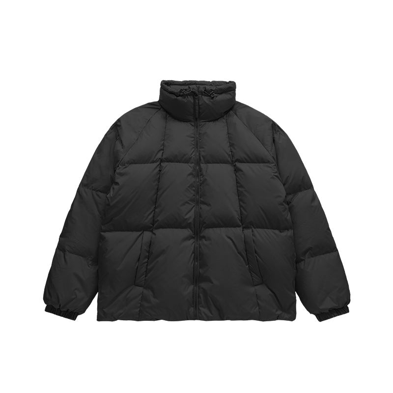 Fashion Solid Color Turtleneck Down Jacket