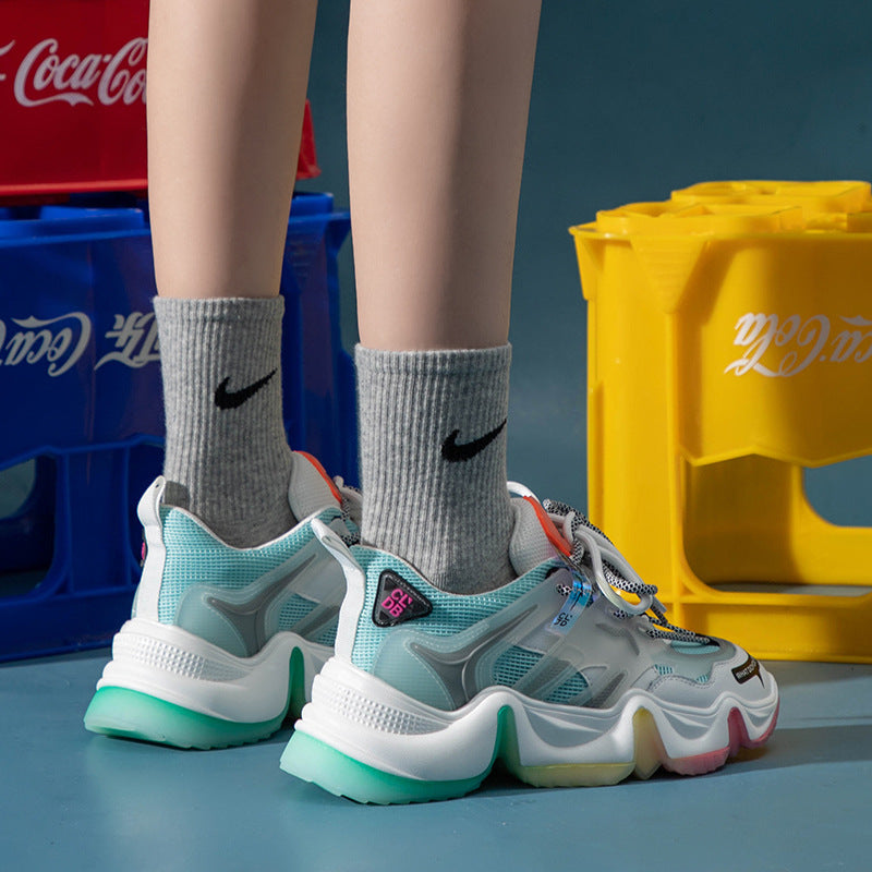 Street Motion Sneaker – Mesh & Synthetic Build with Sculpted Sole