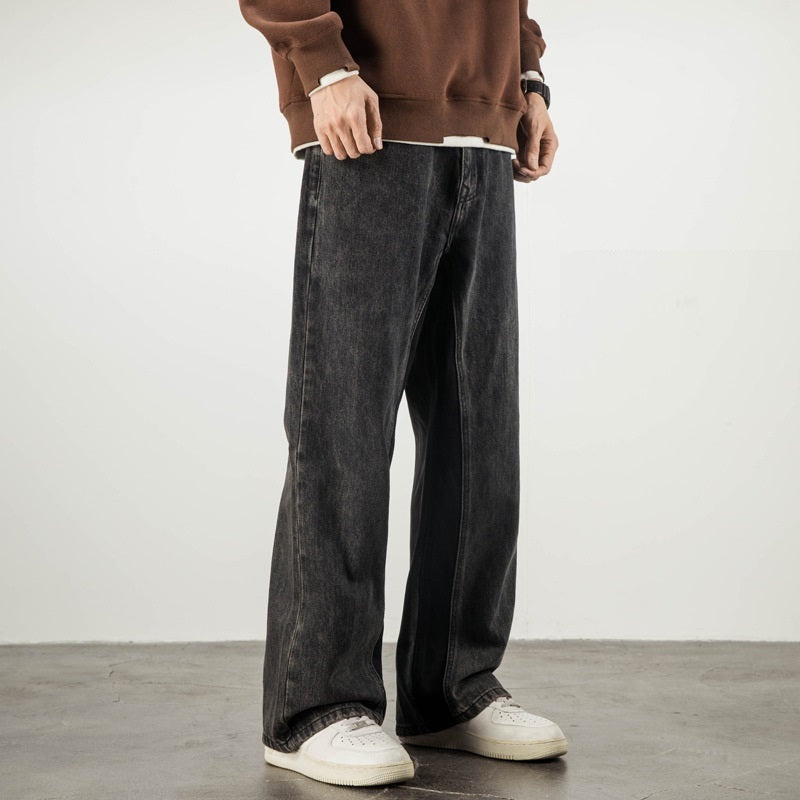 Weila Straight Loose American High Street Vibe Fashion Brand Casual Jeans