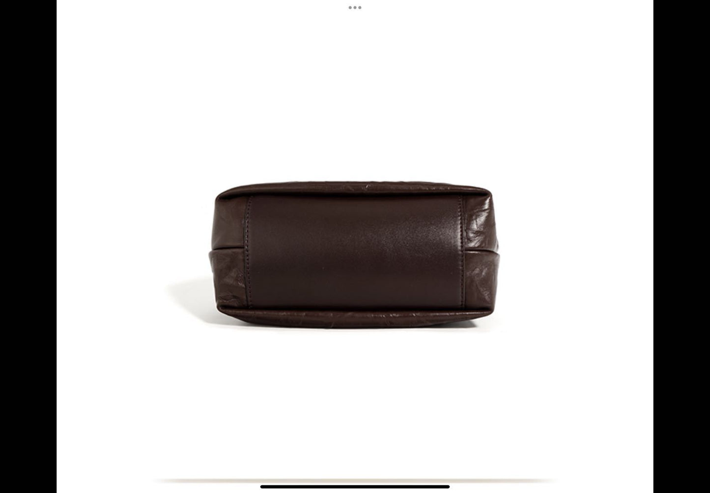 Soft-Form Leather Pouch with Chain Structure