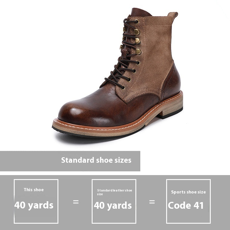 Spring And Autumn Retro Antique Thickened Martin Boots