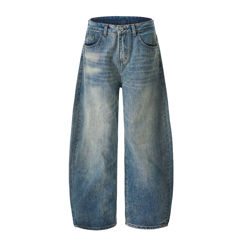 American Machete Jeans Men's Street Retro Washed