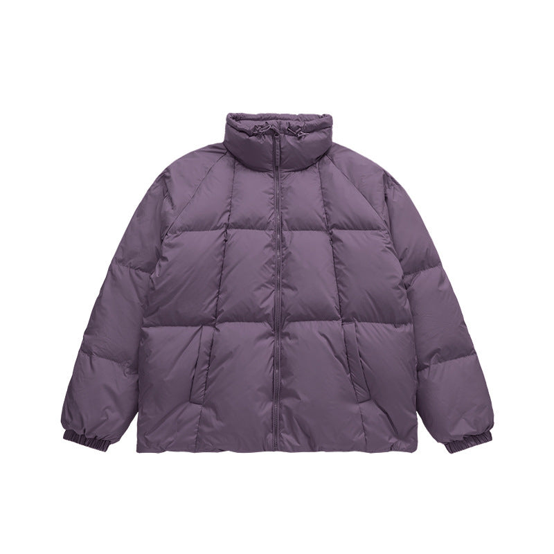 Fashion Solid Color Turtleneck Down Jacket
