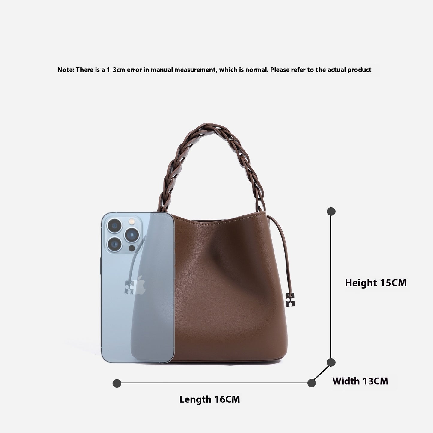 Structured Bucket Bag with Braided Handle