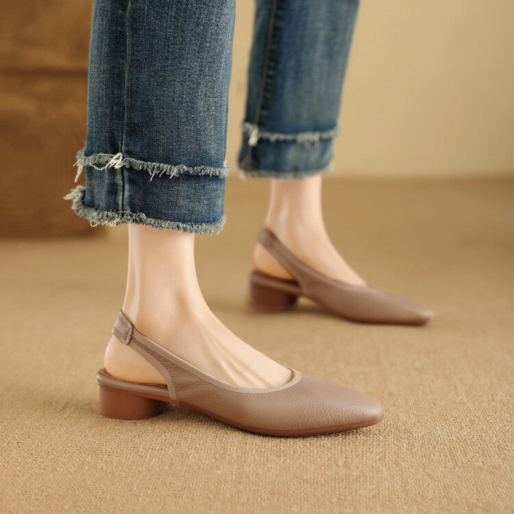 Minimal Slingback – Pigskin Upper with Sheepskin Lining