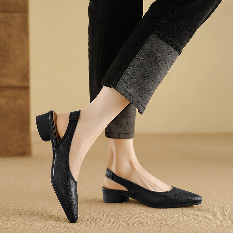 Minimal Slingback – Pigskin Upper with Sheepskin Lining