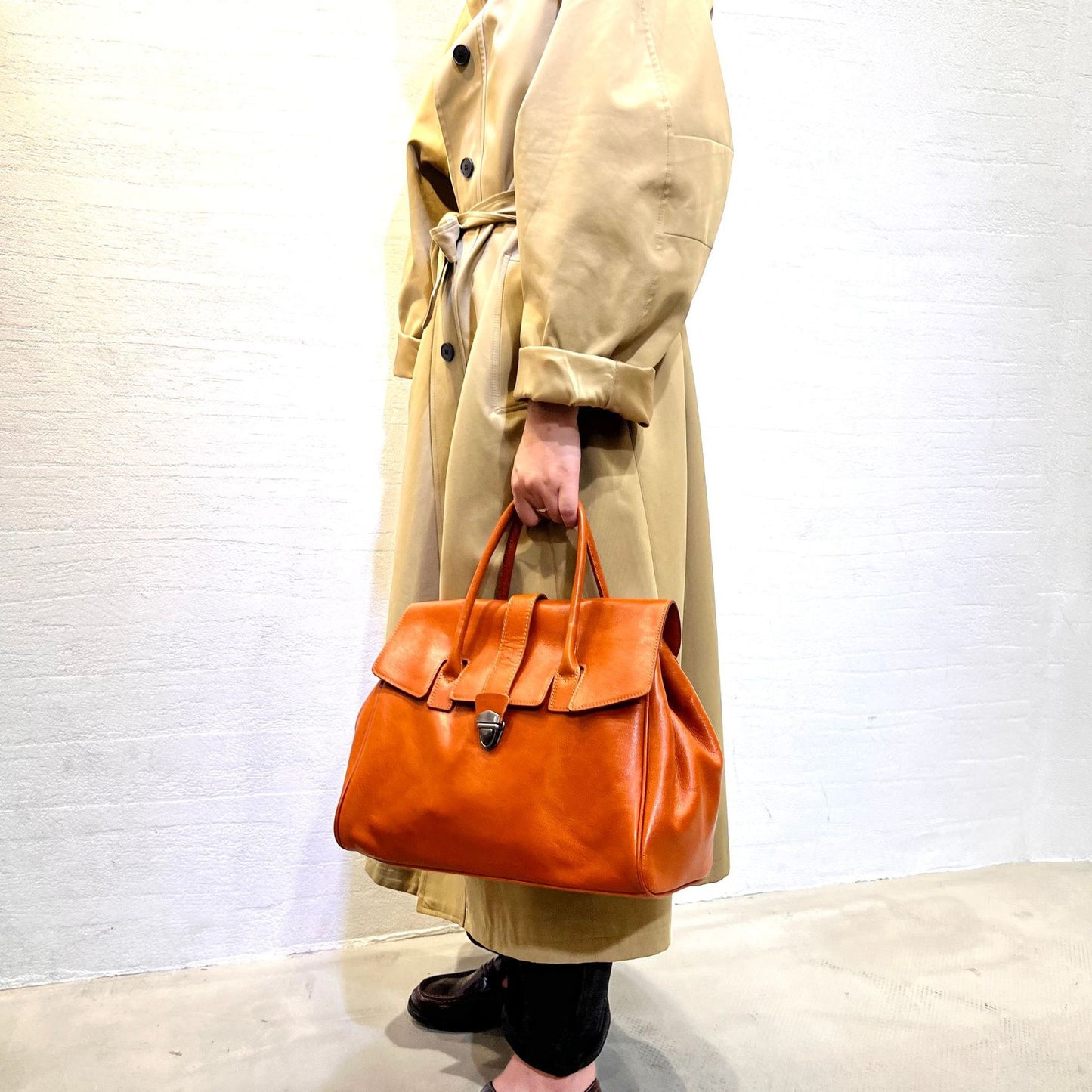 Genuine Leather Bag Vintage Handmade First Layer Vegetable Tanning Leather